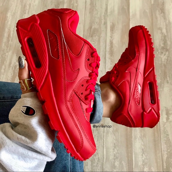 Nike Air Max 90 Essential All Leather Triple White True Looks Nike Air Max 90 Essential All Leather Triple White True Looks